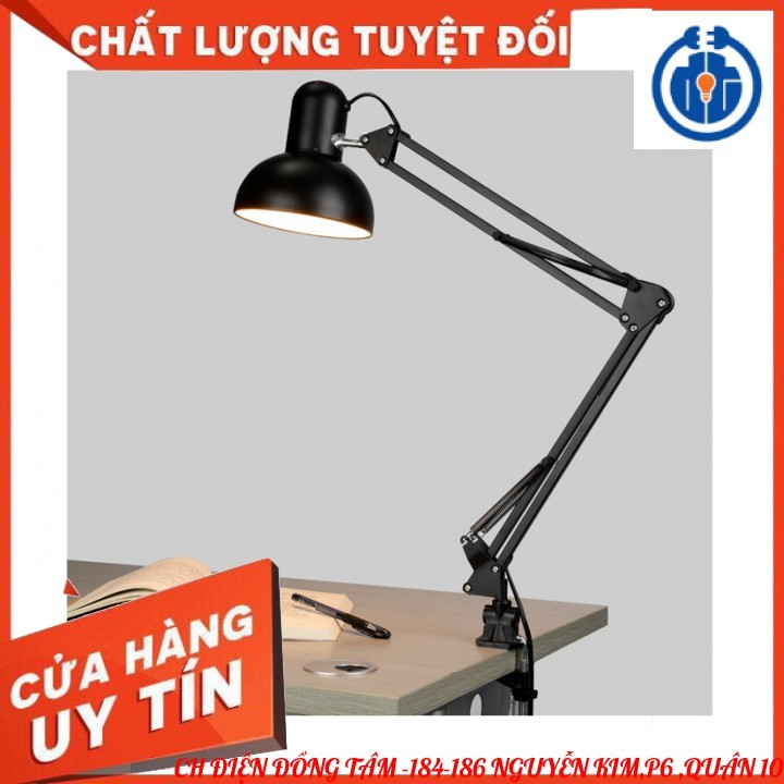 Đèn bàn kỹ thuật kiểu dáng PIXAR học tập, làm việc dài 80cm + tặng bóng led 7W Vàng