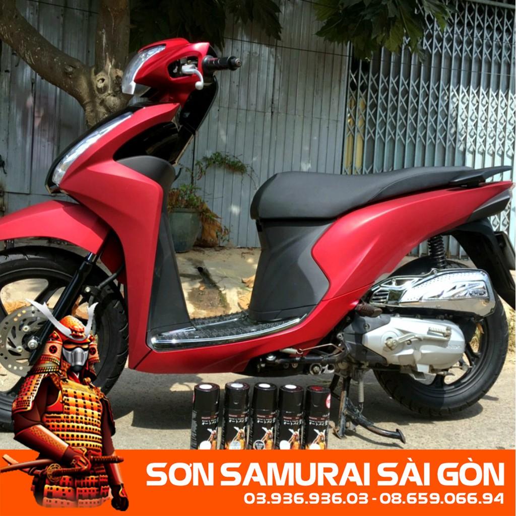 Sơn SAMURAI KUROBUSHI Y138* MÀU ĐỎ CANDY chính hãng - Sơn phun xe máy SAMURAI SÀI GÒN