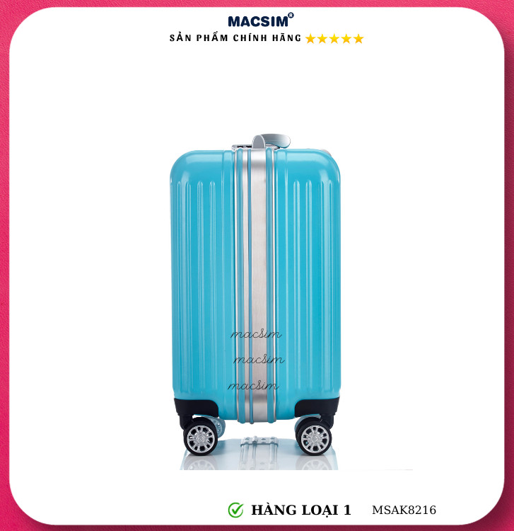 Vali cao cấp Macsim Aksen hàng loại 1 MSAK8216 cỡ 17 inch màu xanh