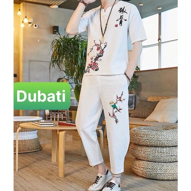 Ồ BỘ THỂ THAO HOA ĐÀO, ĐỒ BỘ THỂ THAO NAM, CHẤT VẢI MỀM MỊN THOÁNG MÁT HOT MÙA HÈ 2022- DUBATI FASHION