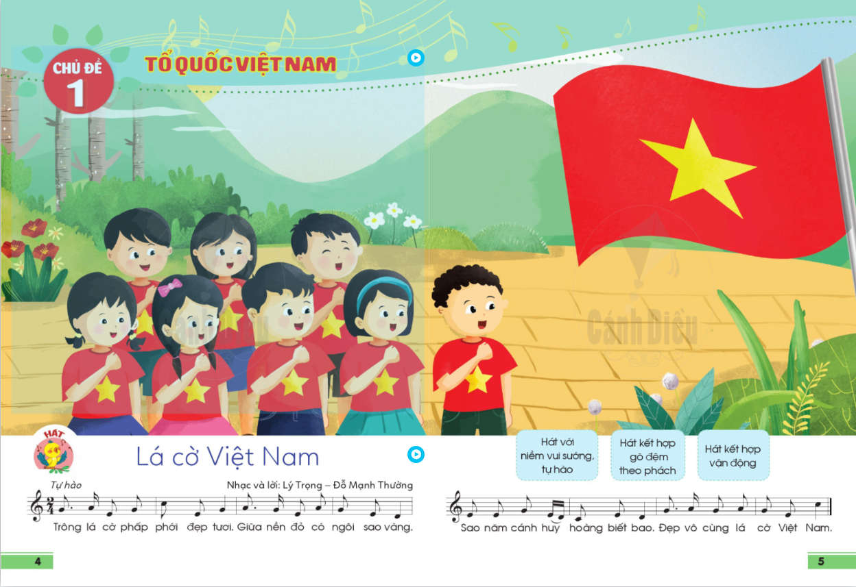 Sách Giáo Khoa Âm nhạc lớp 1 (Cánh Diều)