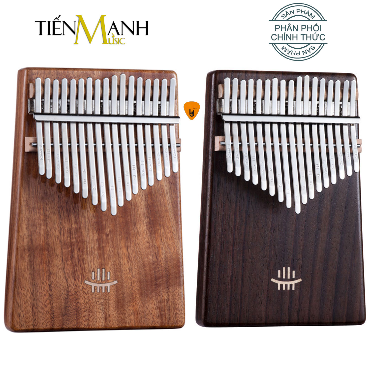 Đàn Kalimba 17 Phím Hluru KF-KO và KF-RW (Gỗ Koa, Gỗ Rosewood) Hàng Chính Hãng - Kèm Móng Gẩy DreamMaker