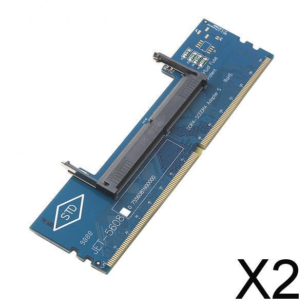 2xLaptop DDR4 RAM to Desktop Adapter Card Memory DIMM to DDR4 Converter