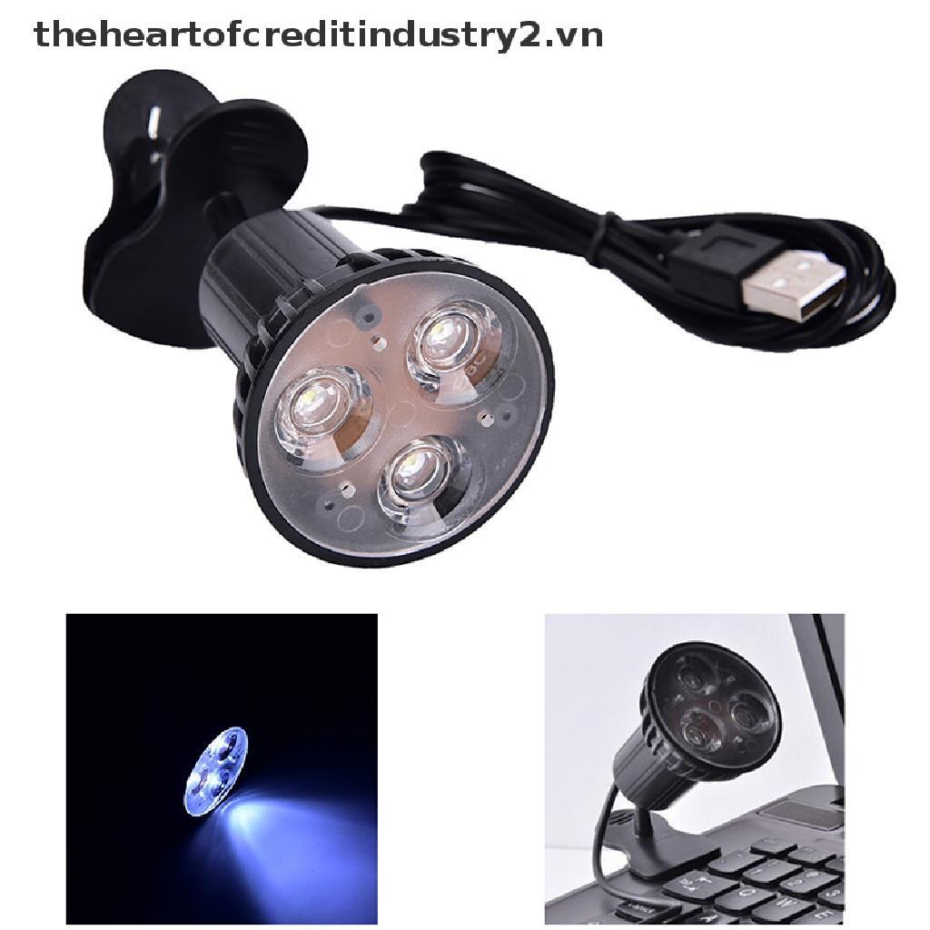 Đèn LED 3 Bóng Siêu Sáng Có Kẹp Gắn Laptop PC Notebook