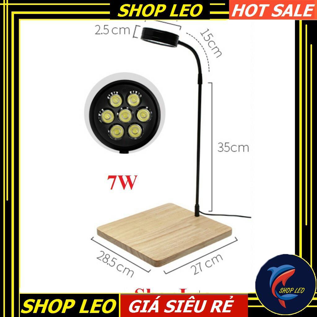 Đèn led Kệ gỗ BamBoo - (bán Lẻ đèn và lẻ kệ)- Đèn đế gỗ - phụ kiện thủy sinh