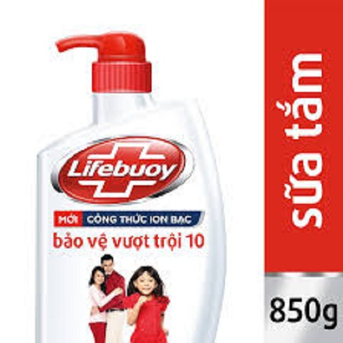 Sữa tắm Lifebuoy Bảo vệ vượt trội chai 850ml