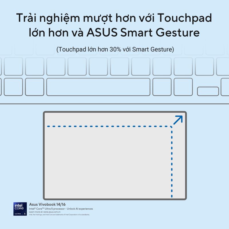 Asus Vivobook 14 A1407CA-LY008WS (Intel Core Ultra 5 225H | 16GB | 512GB | Intel Arc | 14 inch WUXGA IPS | Win 11 | Office | Bạc) - HÀNG CHÍNH HÃNG