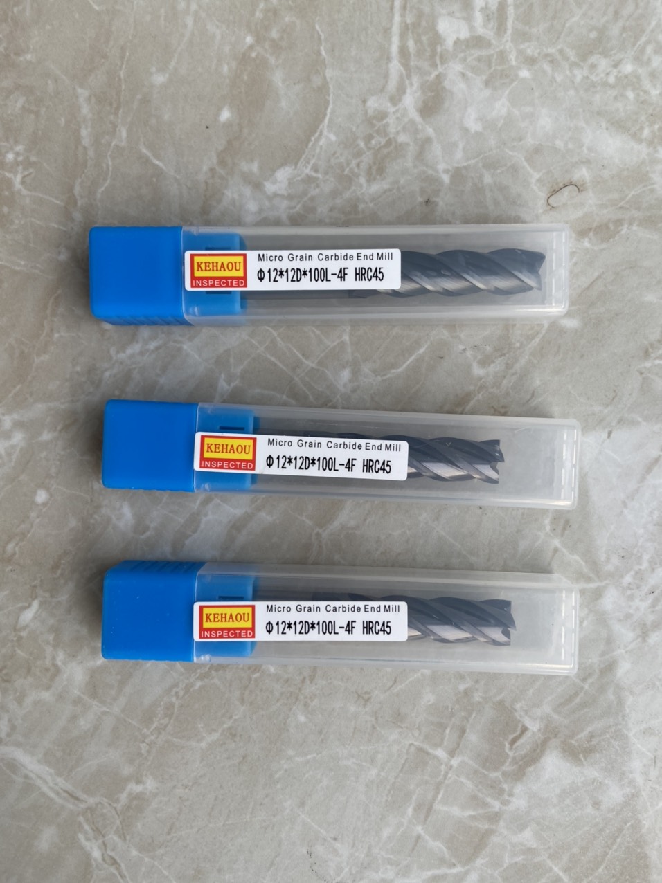 Dao phay ngón CNC Φ12x 12Dx 100Lx-4F HRC 45 End mill