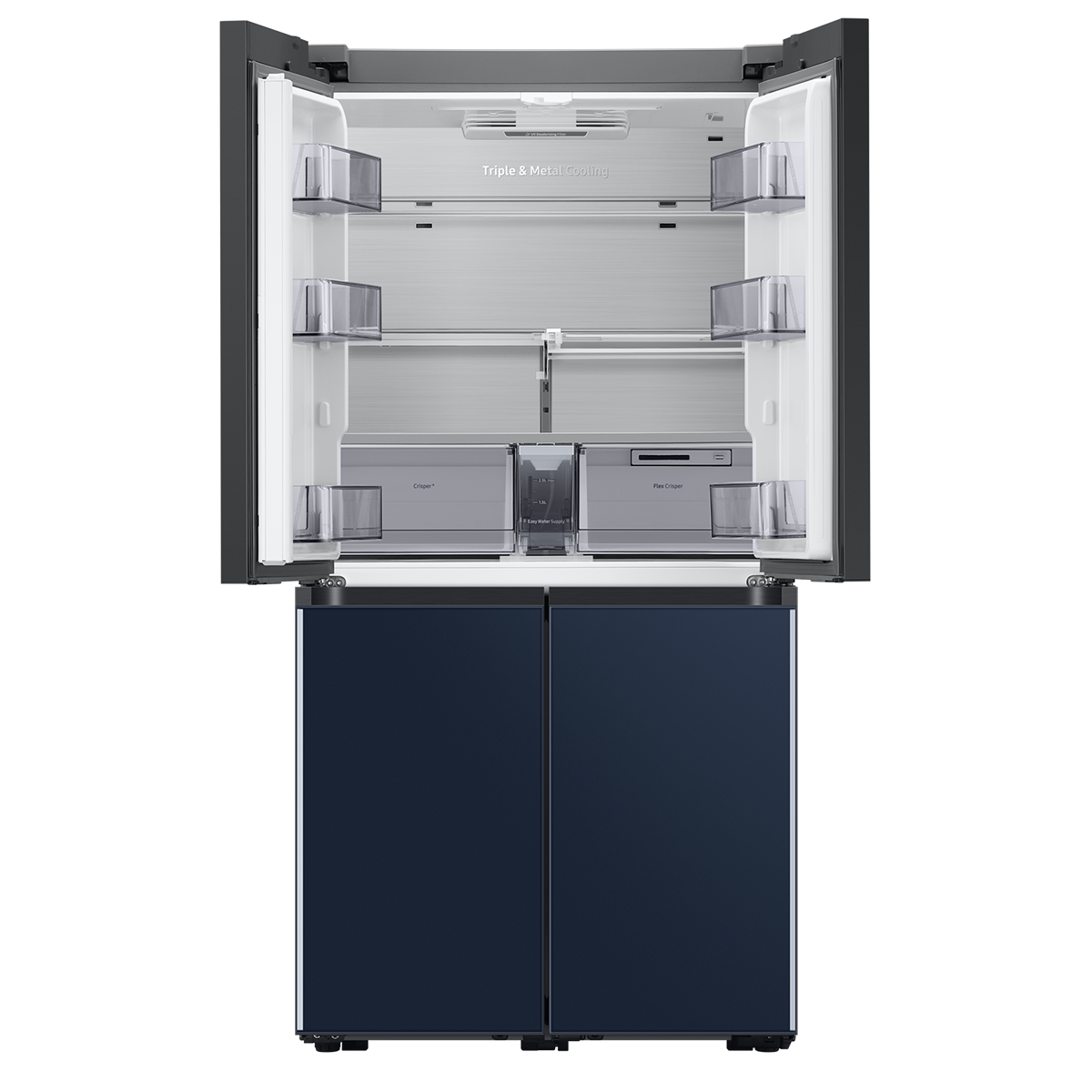 Tủ lạnh BESPOKE Multidoor Samsung Inverter 599L RF60A91R177/SV