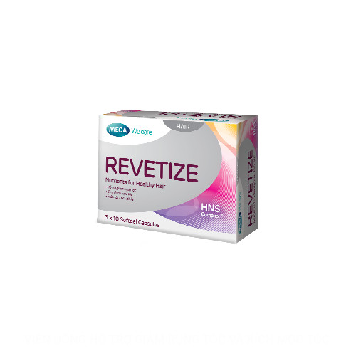 Viên uống cải thiện tình trạng rụng tóc và duy trì mái tóc khỏe đẹp- REVETIZE Mega We Care