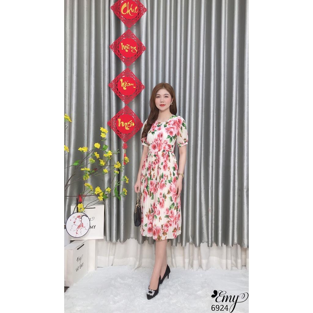Đầm EMY EM6924 Xoè Dập Ply