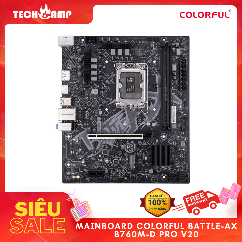 Mainboard Colorful BATTLE-AX B760M-D PRO V20 - Hàng chính hãng