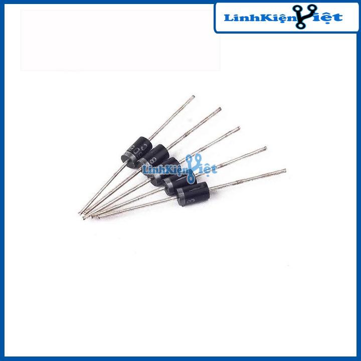 Linh kiện bán dẫn diode HER508 chịu dòng 5A điện áp 1000V chân cắm