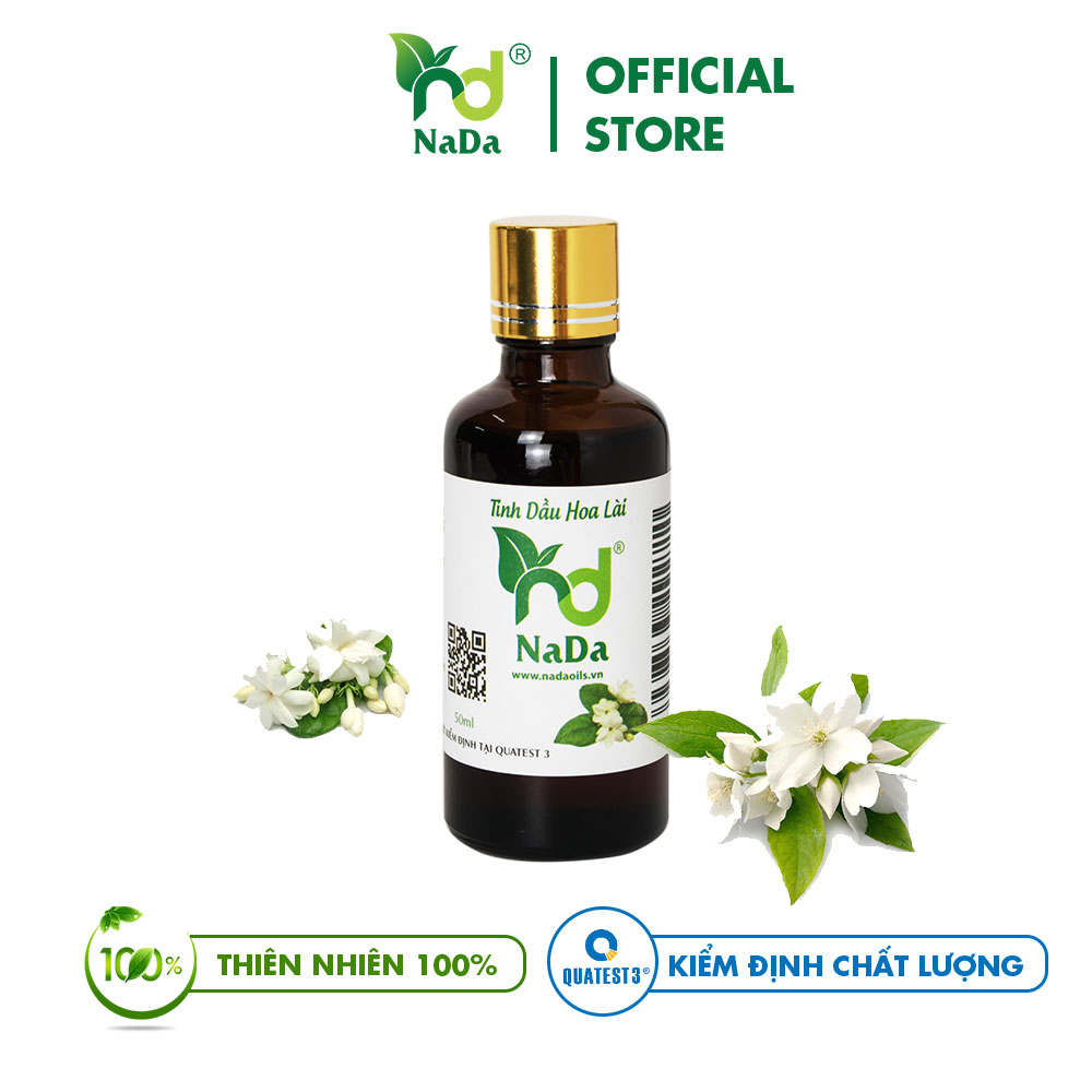 Tinh dầu Hoa Lài nguyên chất Nada | Kiểm định QT3 | Thơm nhẹ, Giảm stress, kích thích phòng the, thư giãn