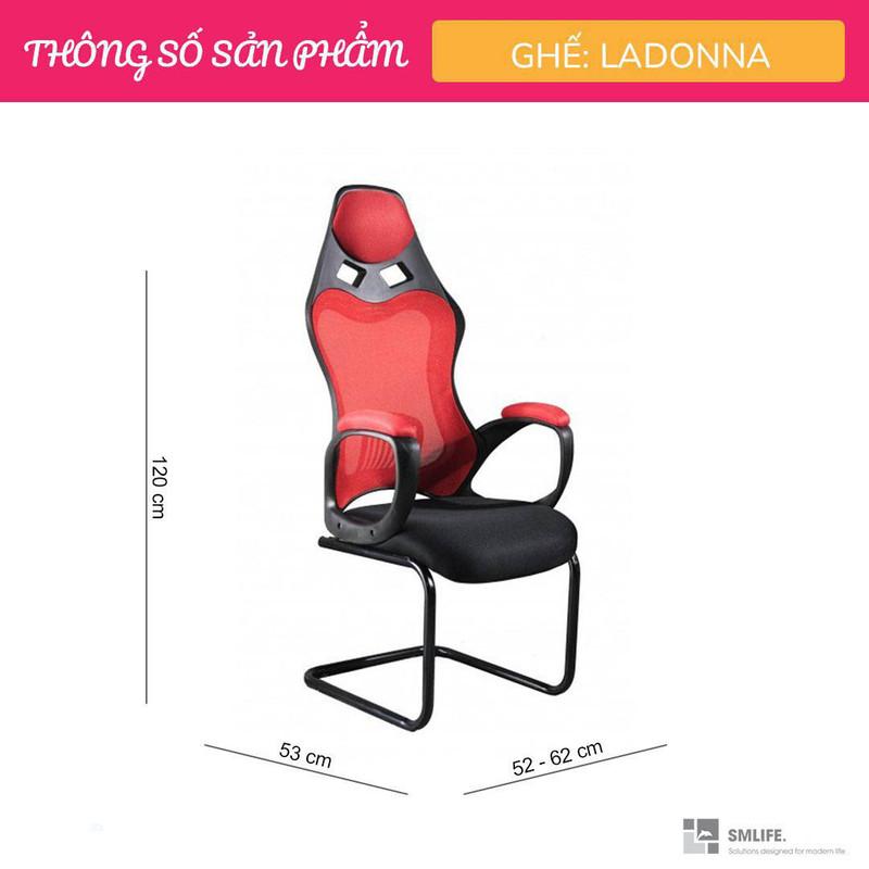 Ghế phòng net chân quỳ lưng cao SMLIFE Ladonna