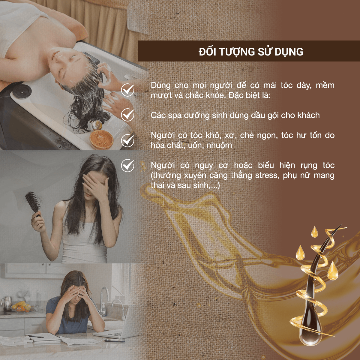 [Thảo Dược Thật] Dầu gội bồ kết, bưởi cô đặc, dầu gội thảo dược phụ hồi tóc, ngăn ngừa gãy rụng - Ngưu Cân Thảo 500ml