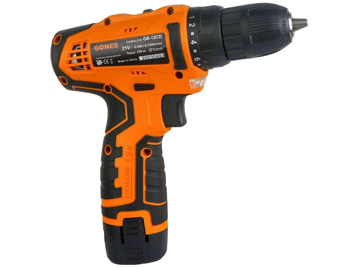MÁY KHOAN BẮT VÍT DÙNG PIN 12V GOMES GB-12CD - HÀNG CHÍNH HÃNG
