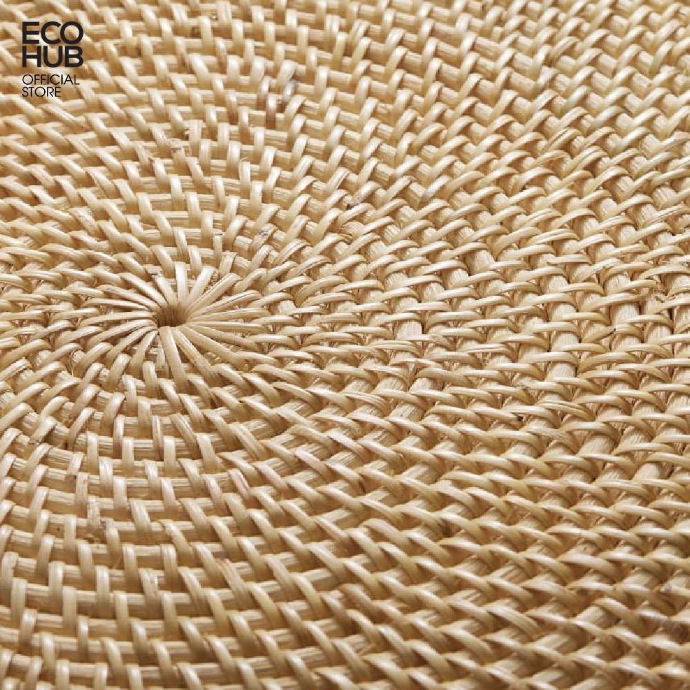 Lót đĩa Bằng Mây Guột bàn ăn (D35cm) Sang trọng (Artesia Natural Round Placemat) | EH014