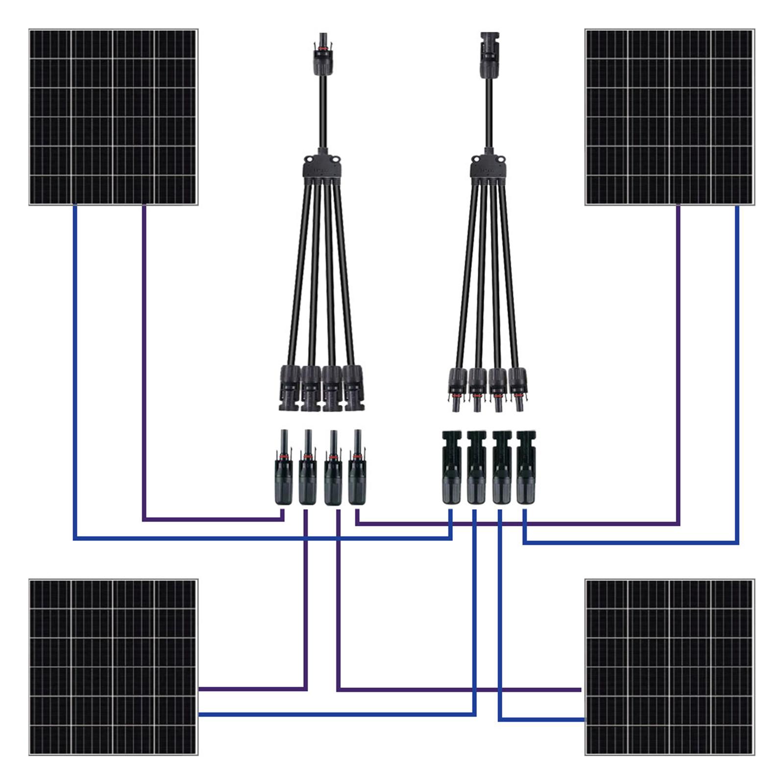 Các Đầu Nối Cáp Bảng Điều Khiển Năng Lượng Mặt Trời Nam/Nữ Với Mánh Cao 1 Đến 4 Chi Nhánh Y Loại Công Cụ Lắp Ráp Cờ Lê Kết Nối Chi Nhánh
