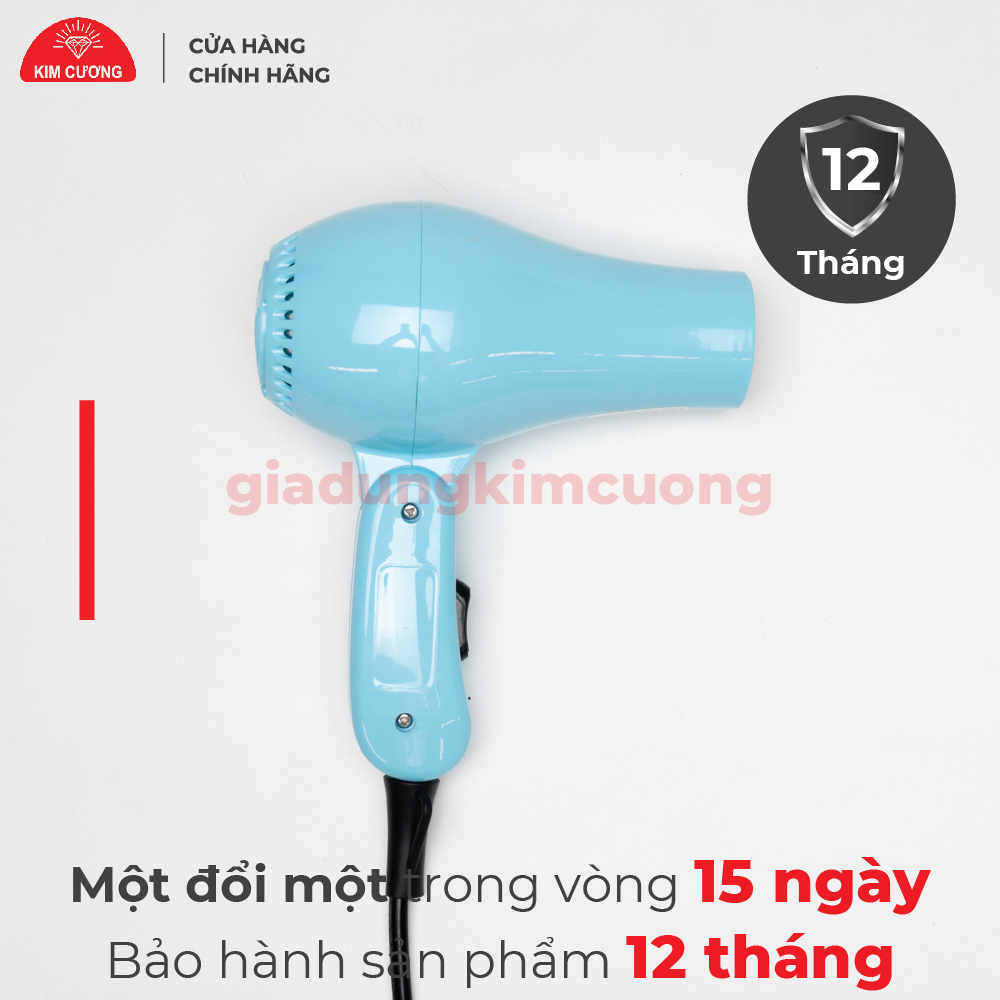 Máy Sấy Tóc Kim Cương 600W - Máy Sấy Tóc Mini 2 Tốc Độ - Hàng Chính Hãng