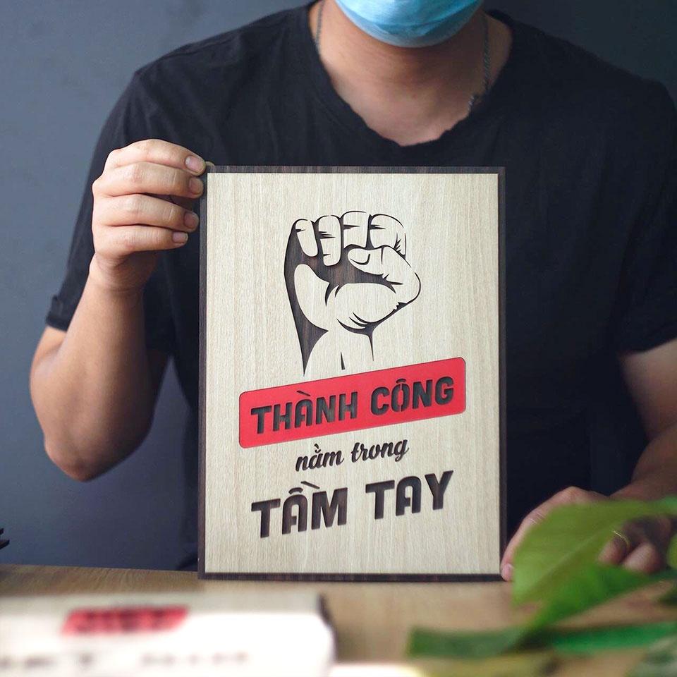 Tranh slogan tạo động lực TBIG129,tranh trang trí văn phòng truyền cảm hứng tích cực