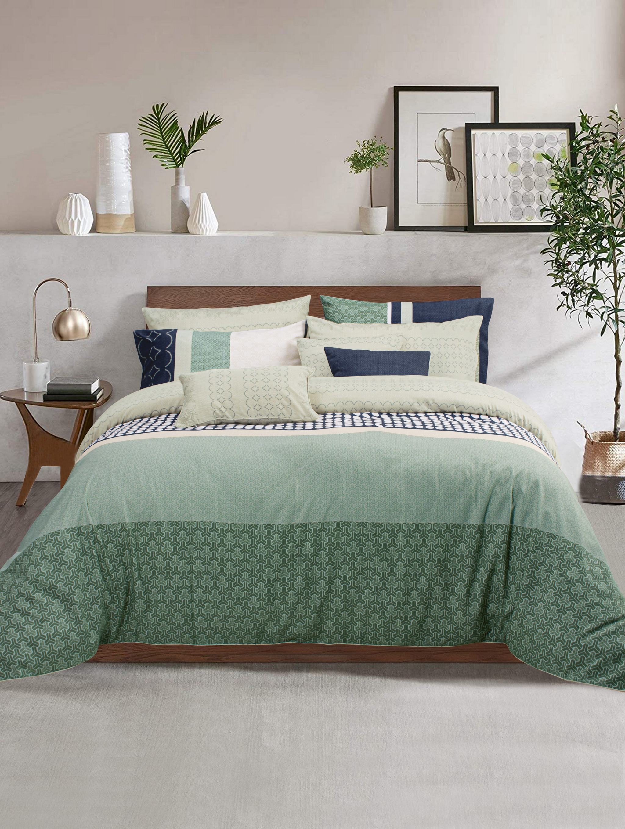 Bộ ga và Vỏ gối Akemi Tencel Touch Serenity, gồm 5 món