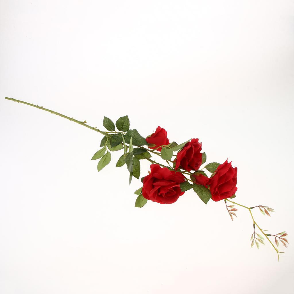 Simulation Silk Rose Flower DIY Bouquet Wedding Home Decoration