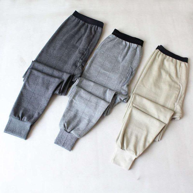 Mùa Thu Đông Cotton Nam Quần Lót Sinh Nhiệt Dài Johns Nam Rời Nhiệt Quần Quần Áo Nam Plus Kích Thước Ấm Giữ Nhiệt Quần Dài