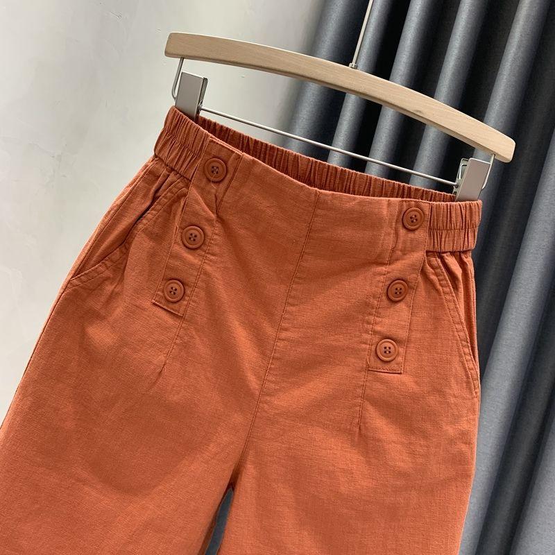 Quần Nữ Ống Rộng Lưng Thun Form Dài - Eo co giãn kaki 808 - 4xl Khuyến nghị 165-180 kg