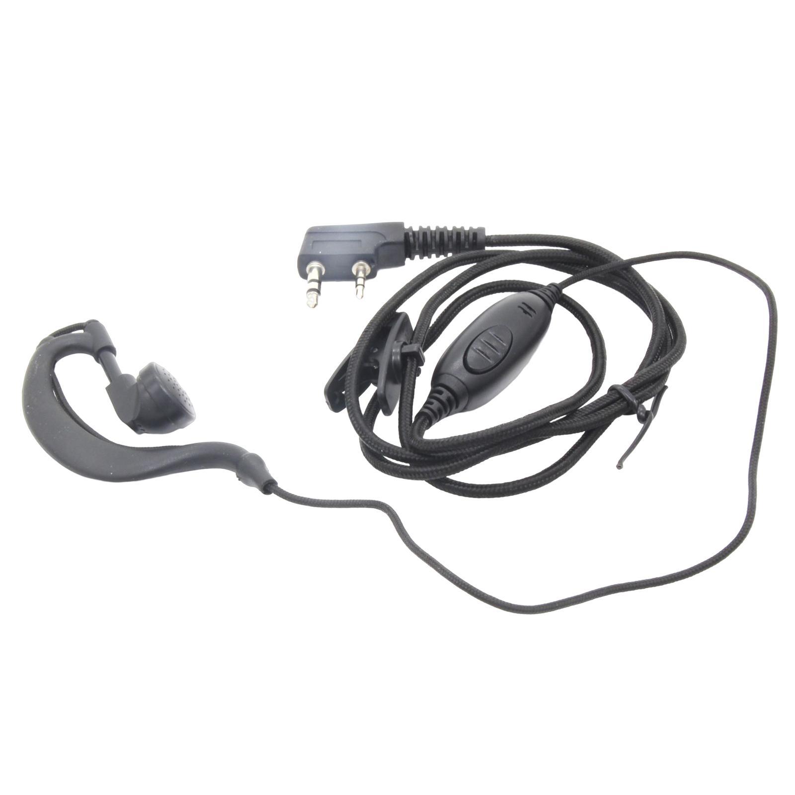 2 Earpiece Earhook Headset with Mic Replacement for UV5RC 520