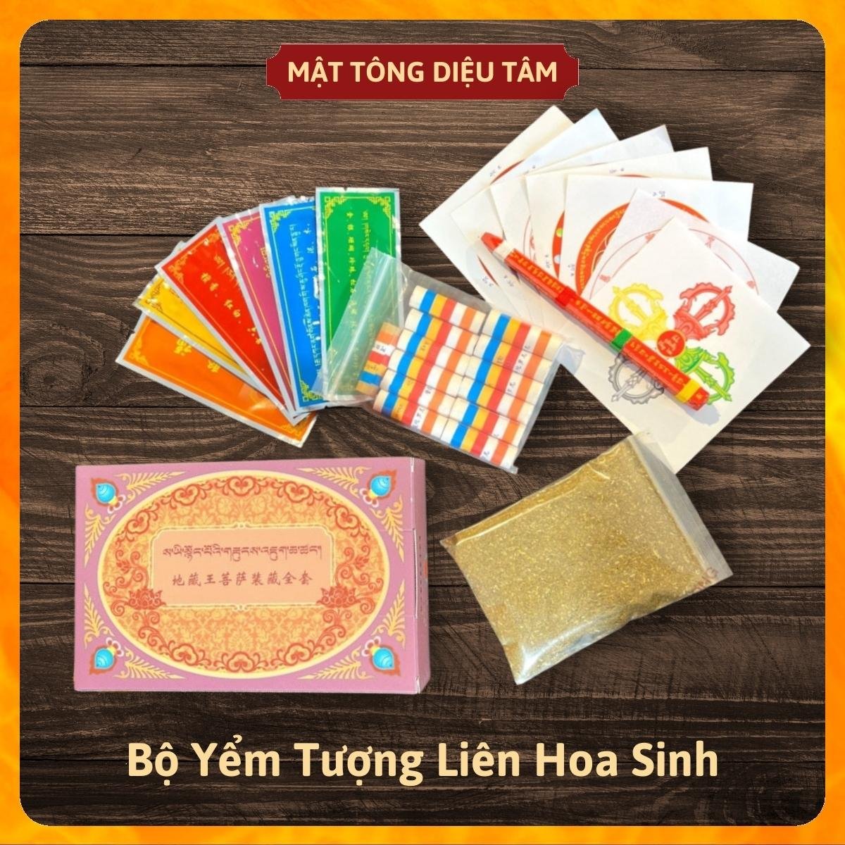 Bộ yểm tâm tượng pháp bảo mật tông (tượng phật Liên Hoa Sinh, Tara, Hoàng Thần Tài, Adida, Dược sư, Văn Thù, Kim cang)