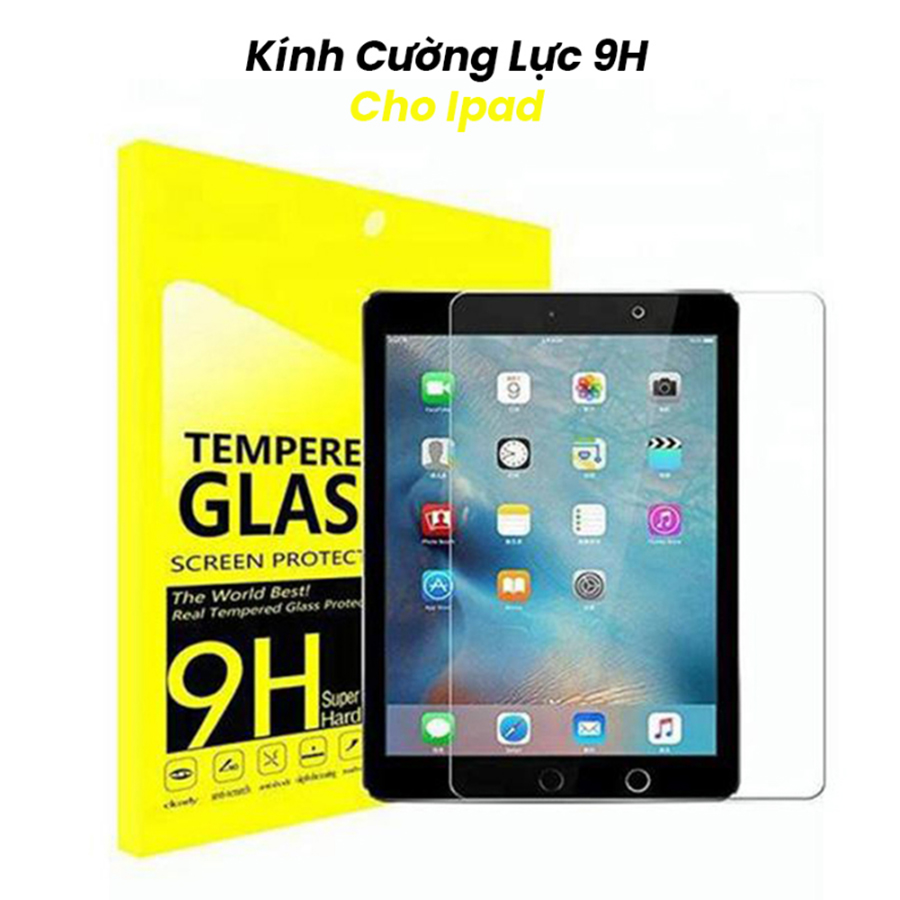 Kính Cường Lực 9H Cao Cấp Dành Cho iPad Mini 1/2/3/4/5/6 - Gen 2/3/4/5/6/7/8/9 - Air 1/2/3/4/5 - Pro 10.5/11/12.9