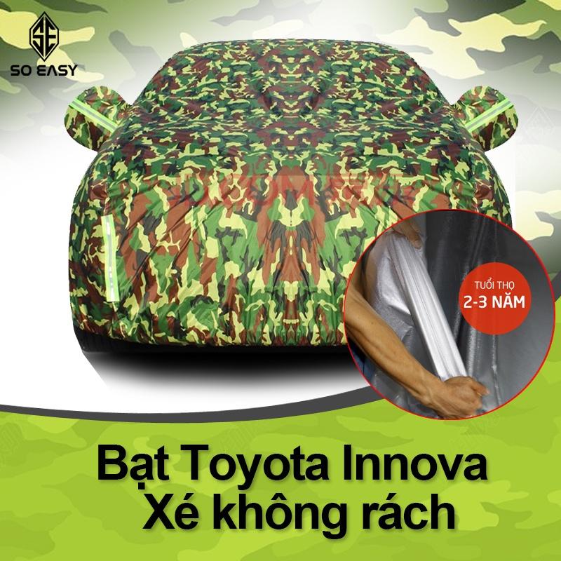 Bạt phủ xe ô tô TOYOTA INNOVA, áo trùm xe hơi, tấm che nắng cho xe ô tô 4 đến 7 chỗ gấp xếp gọn gàng