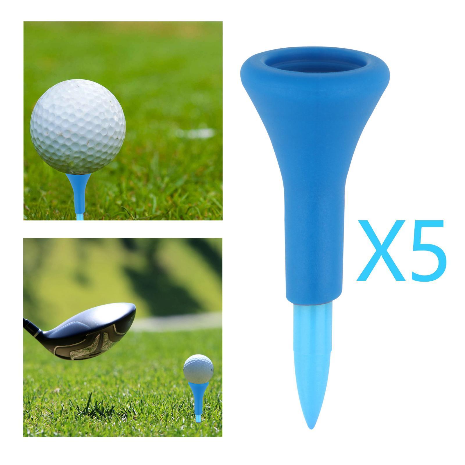 5x Driving Golf Rubber Tees Range Practice Training Mat Holder Red