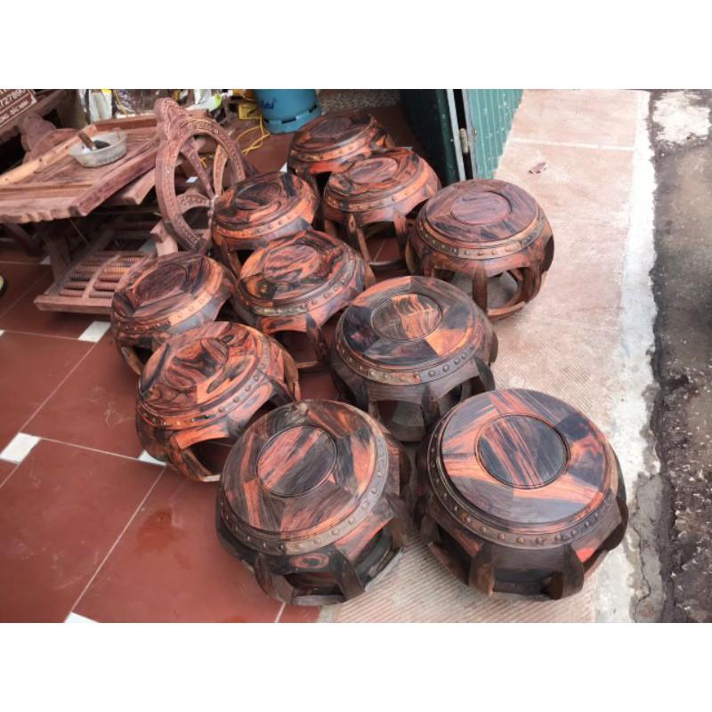 Đôn trống gỗ trắc lào