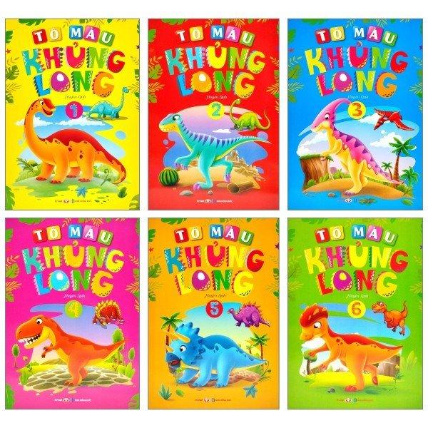 Bộ Sách Tô Màu Khủng Long (Bộ 6 Cuốn) (Tái Bản 2023)
