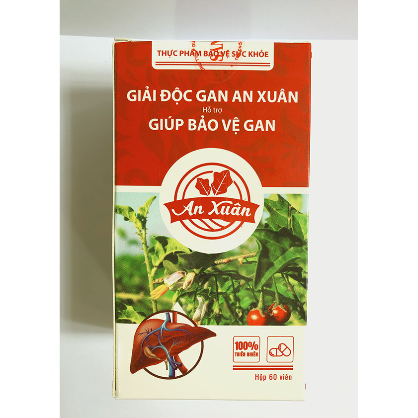 Combo 5 hộp viên nén ( 60 viên/ hộp) Cà gai leo An Xuân  - Tăng cường chức năng gan, thải độc gan, hạ men gan