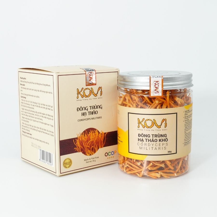 Đông trùng hạ thảo KOVI khô sấy thăng hoa 30g [Giá dùng thử]