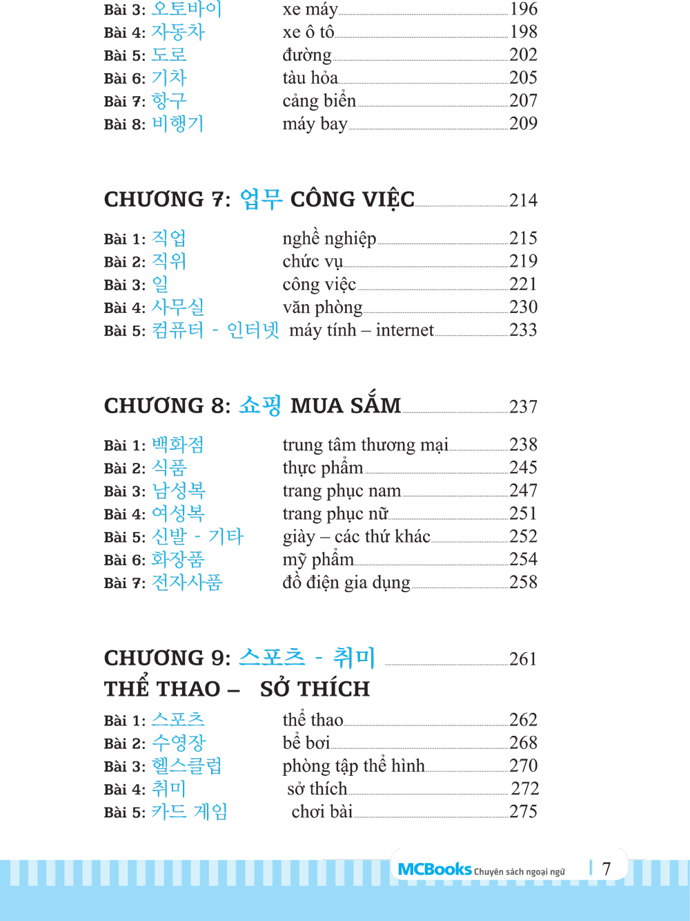 3000 Từ Vựng Tiếng Hàn Theo Chủ Đề - MC
