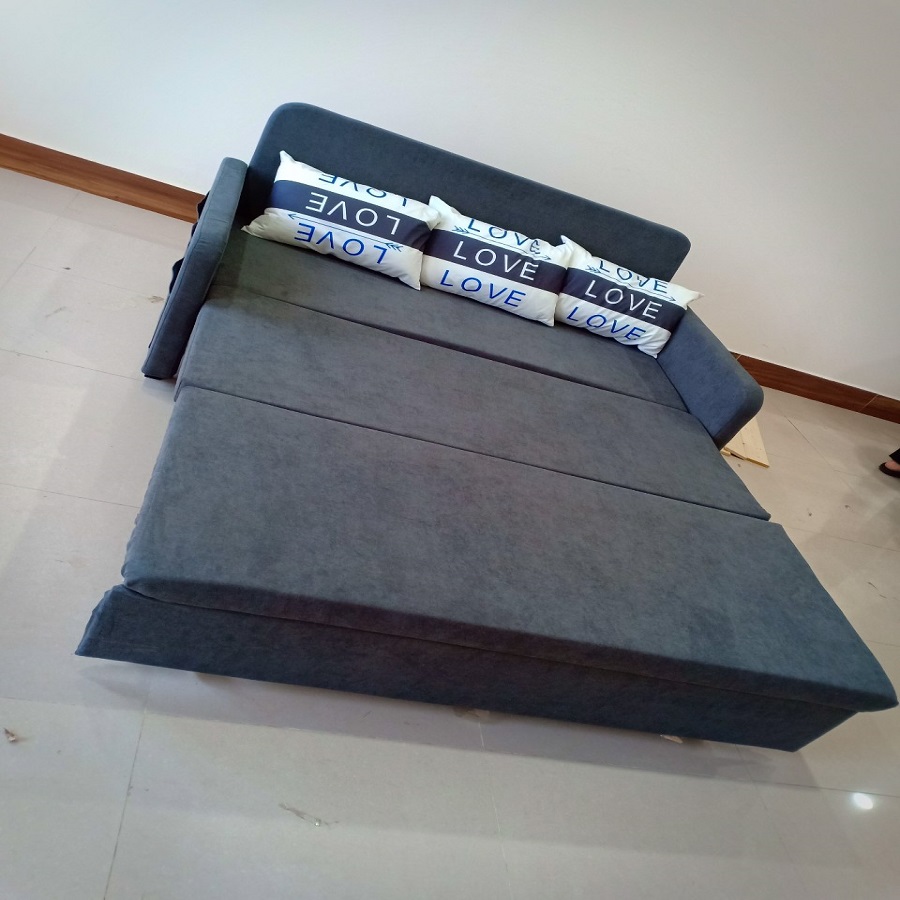 Giường sofa khung sắt  có ngăn chứa đồ - GIƯỜNG SOFA