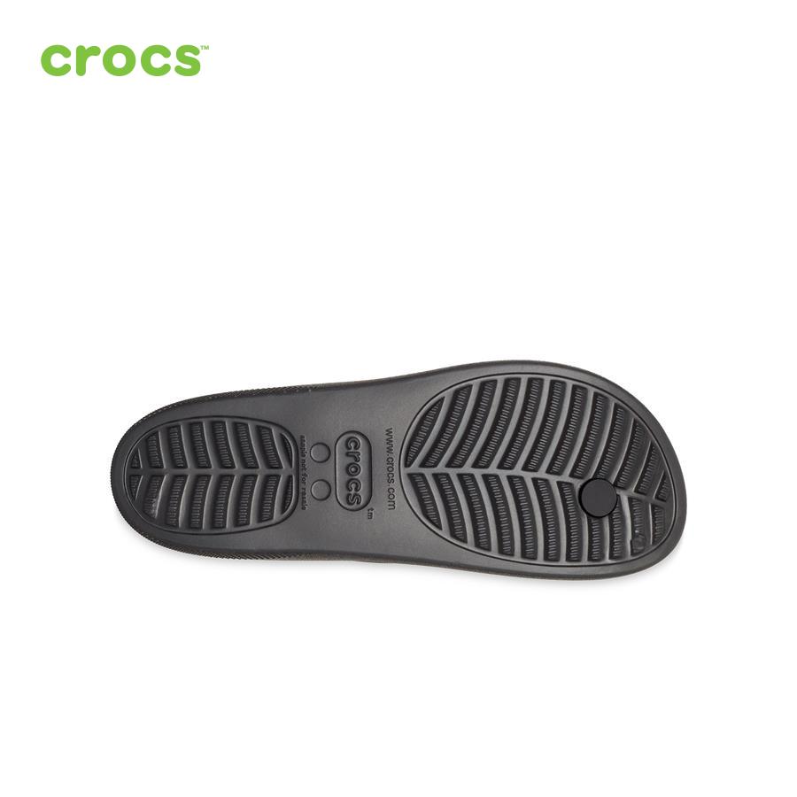 Dép xỏ ngón nữ Crocs FW Classic Flip Platform W Black - 207714-001