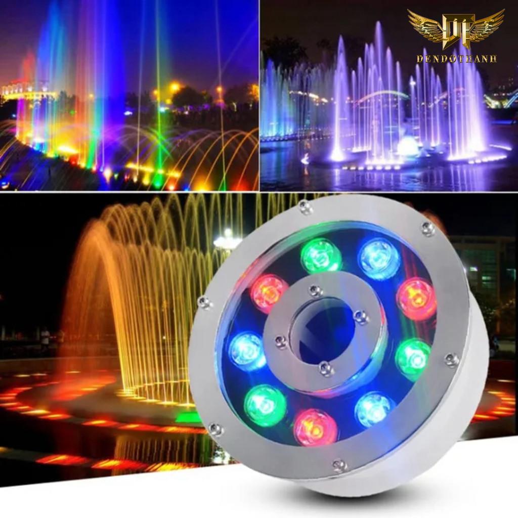 Đèn âm nước bánh xe cho thác nước ngoài trời RSV789 đài phun nước nhận ráp ánh sáng theo yêu cầu DDT - 24w
