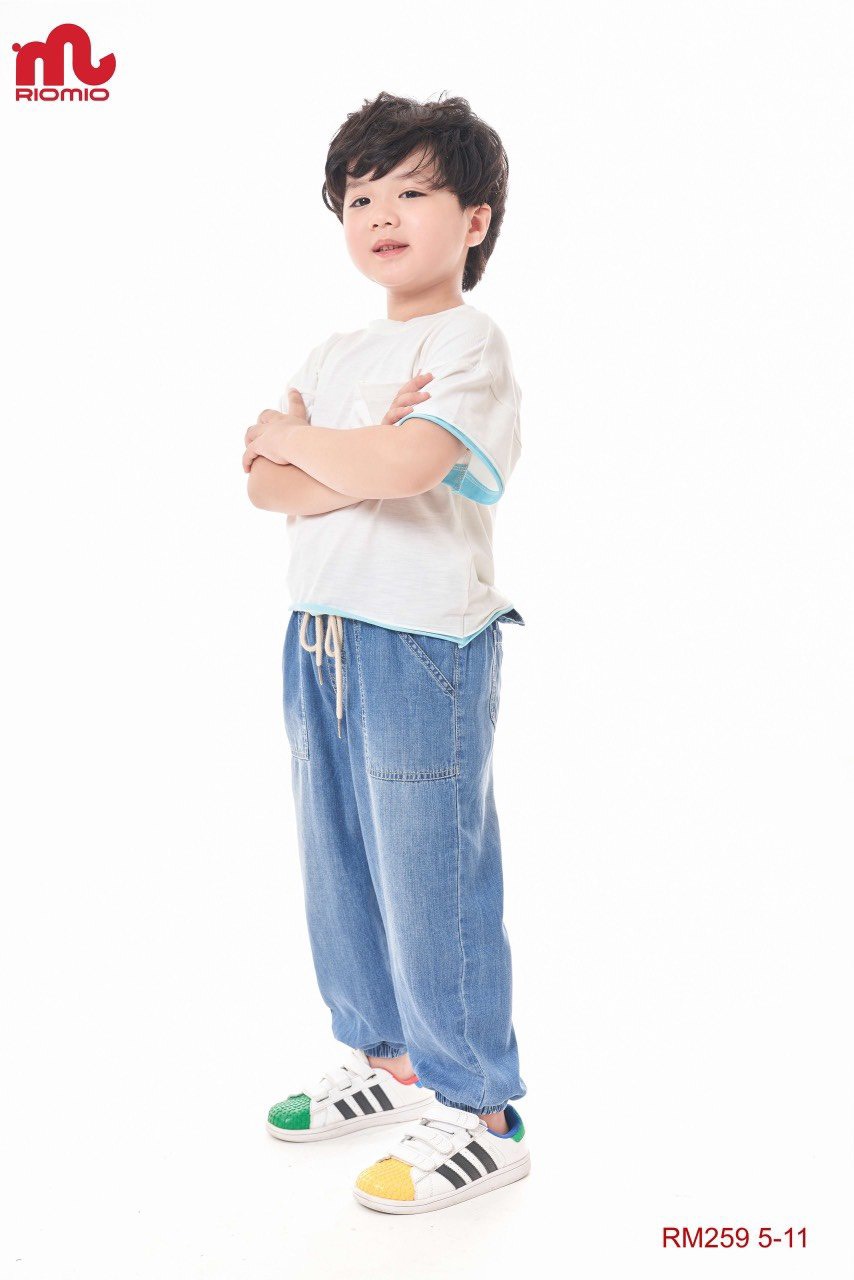 QUẦN JEANS BO GẤU CHO BÉ