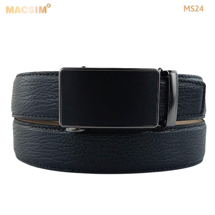 Thắt lưng nam - Dây nịt nam da thật cao cấp nhãn hiệu Macsim MS24