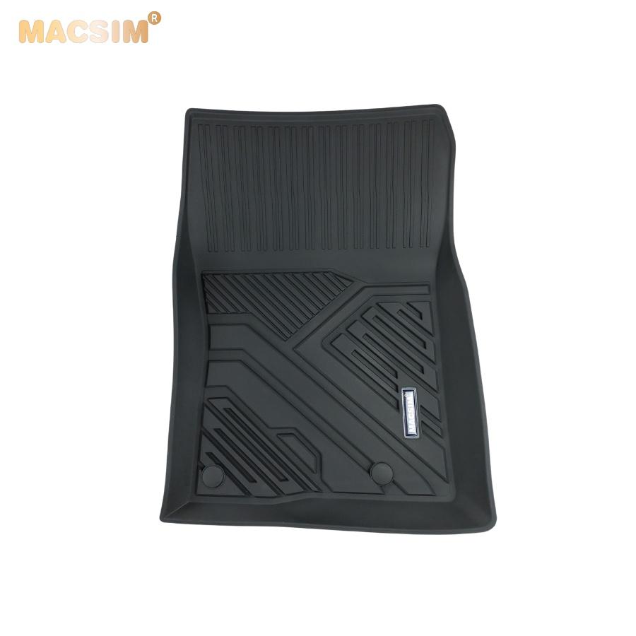 Thảm lót sàn xe ô tô MAZDA 3 2019 - nay nhãn hiệu Macsim - chất liệu nhựa TPE đúc khuôn cao cấp - màu đen