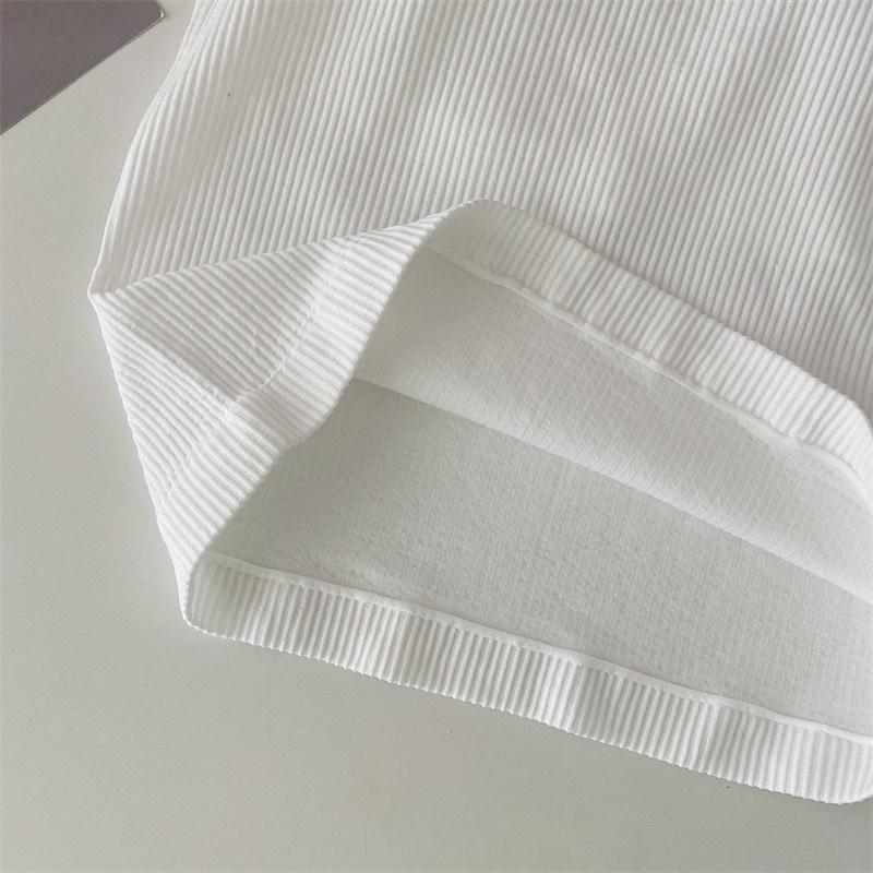 Áo Bra Nữ Thun 2 Dây Dáng Dài Có Mút Nâng Ngực Màu Pastel Quyến Rũ 1880