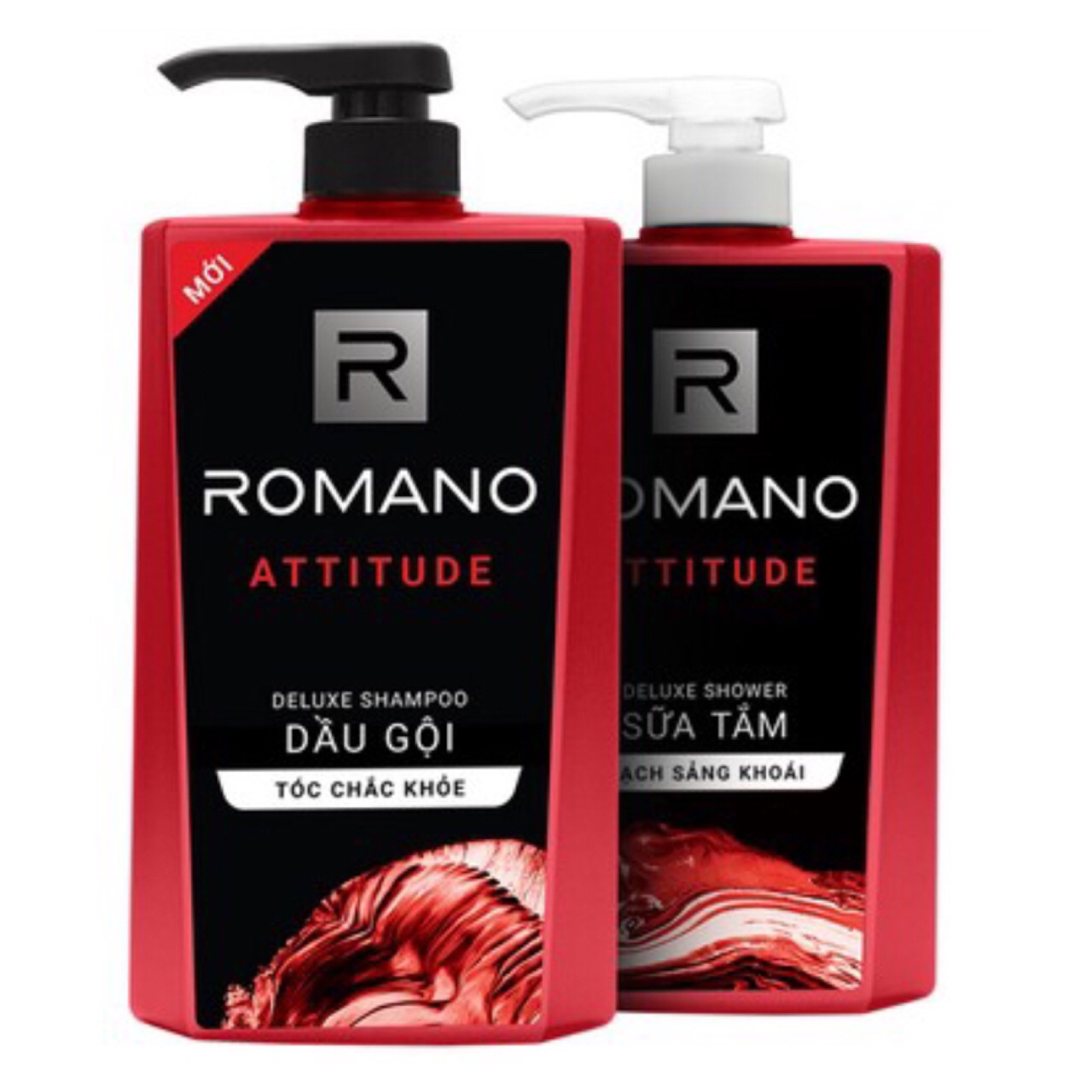 Bộ Romano Attitude: Dầu gội 650g, sữa tắm 650g, xịt khử mùi 150ml,lăn khử mùi 50ml +Tặng kèm nước hoa bỏ túi 18ml