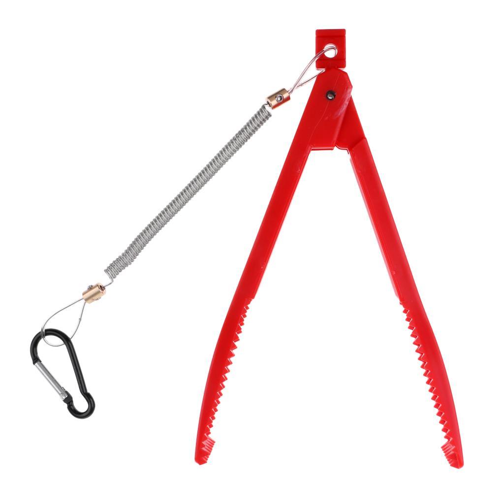 Plastic Fishing Gripper 8.7" Fish Lip Grip Pliers Grabber Keeper Holder with Lanyard