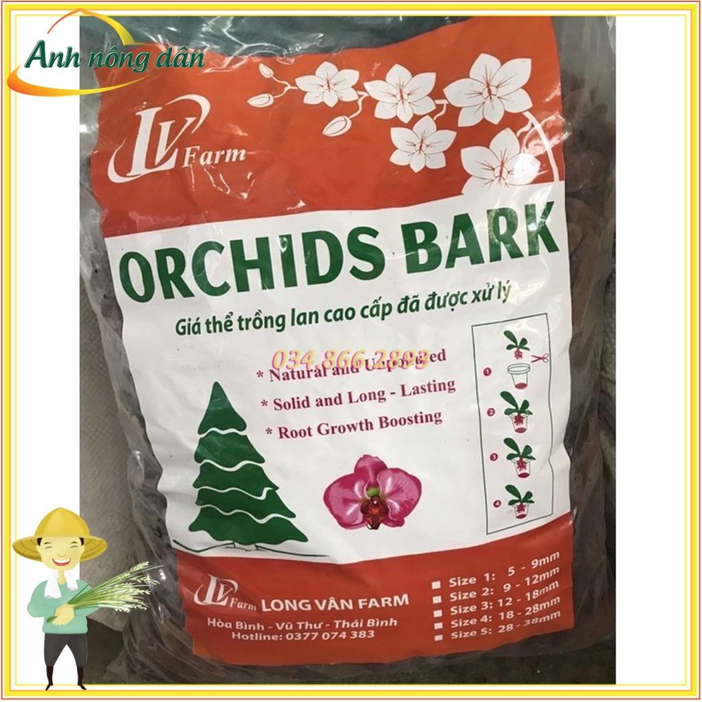 Bao 5kg Vỏ thông đỏ đã mài cạnh tròn đều đẹp size 2-3 cm chuyên cho Lan - Anh nông dân chính hiệu