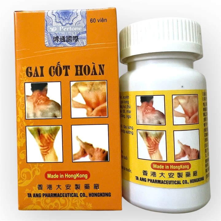 Viên uống Gai cốt hoàn hỗ trợ đau nhức xương khớp, phong thấp nhức mỏi, đau lưng, nhức khớp, viêm khớp - Xuất xứ Hồng Kong - Mã số 1430